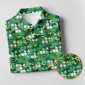 Green Golf Ball And Flag Pattern Golf Shirt, Ladies Golf Shirts , Women's Golf Tops