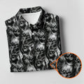 Dark Grim Reaper Skull Pattern Golf Polo Shirt, Mens Golf Polo, Golf Apparel For Men
