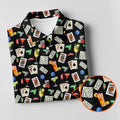 Slot Machine Lucky Shirt, Fun Men's Golf Polos, Hawaiian Golf Shirts, Golfing Apparel