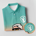 Retro Desert Bearded Golfer Men's Golf Shirt, Hawaiian Golf Shirt, Mens Golf Apparel