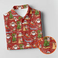 Tropical Santa Summer Christmas Pattern Polo Shirt, Mens Golf Polo, Christmas Shirt