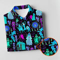 Haunted Ghost Halloween Hawaiian Golf Shirt, Women’s Golf Polo, Golf Shirts For Women