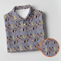 Dancing Figures Moon And Stars Pattern Polo Shirt, Mens Golf Shirts, Golf Apparel For Men