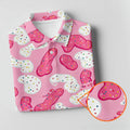 Funny Pink Frosted Cookie Adult Golf Shirt, Women’s Golf Tops, Golf Polo For Women