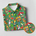 Tropical Tiki Parrot Island Hawaiian Golf Polo Shirt, Women's Golf Polo, Performance Golf Shirt