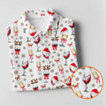 Festive Christmas Wine Glasses Golf Polo Shirt, Mens Golf Polo, Golf Apparel For Men