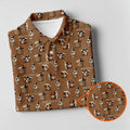 Brown Funny Whiskey Pattern Golf Polo Shirt, Ladies Golf Tops, Women's Golf Polo
