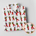 Colorful Dancing Character Pattern Polo Shirt, Hawaiian Golf Shirt, Mens Golf Apparel