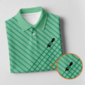 Lawn Mower Logo Cross Pattern Women's Golf Tops, Ladies Golf Shirts, Golfing Apparel