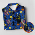 Dinosaur Mummy Pumpkin Halloween Polo Shirt, Golf Shirts For Women, Women’s Golf Apparel