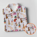 Light Pink Funny Birthday Dick Pattern Golf Polo Shirt, Men's Golf Shirt, Printed Golf Shirts