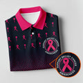 No One Should Fight Alone Breast Cancer Awareness Polo Shirt, Women's Golf Tops