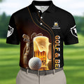 Golfing Without Drinking Beer Men's Golf Polo Shirt, Golf Beer Shirt, Fun Golf Polo Shirt, Golf Gift For Him