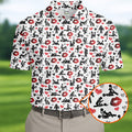 Adult Humor Position Fun Men's Golf Polos, Men's Golf Polo, Golf Gift For Men, Golfing Apparel