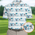 Funny Tropical Golf Cart Bigfoot Golf Shirt, Fun Golf Shirts For Men, Golf Accessories For Men