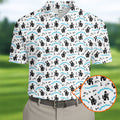 Dad Life Fun Stick Figure Cute Golf Shirt, Father's Day Golf Shirt, Golf Gift For Dad