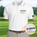 Druncle Like A Dad Only Drunker Father's Day Golf Shirt, Men's Funny Golf Shirts, Golf Gift For Dad