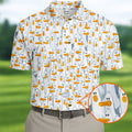 Mine Mine Mine Golf Shirt, Funny Seagull Beach Pattern, Golf Shirt For Men