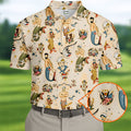 Mermen Rise And Shine Men's Funny Golf Shirts, Gay Pride Month Celebrate Golf Shirts For Men