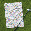 Cancer Awareness Ribbons White Golf Towel, Christmas Golf Gift, Golf Accessories
