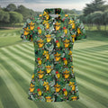 Funny Taco Golf Pose Tropical Golf Shirt, Fun Women's Golf Shirts, Ladies Golf Shirts, Golfing Apparel