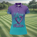 You Matter Suicide Prevention Ribbon Heart Golf Shirts For Women, Performance Golf Shirt