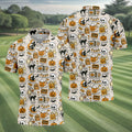 Spooky Witches, Spooky Cat, Cute Halloween T-Shirts, Mens Golf Polo Shirts, Golfing Apparel