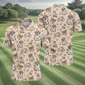 Coquette Halloween Cowboy Ghost Fun Golf Shirts For Men, Polo Shirts For Men, Golfing Apparel