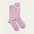 Funny Pink Golf Socks With Breast Cancer Pink Ribbon, Christmas Golf Gift, Golfing Apparel