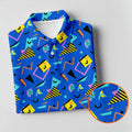 Playful Geometric Memphis Style Golf Tops For Men, Polo Shirts For Men, Golf Shirts For Men