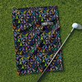 Cancer Awareness Ribbons Golf Towel, Unique Gift For Golfer, Christmas Golf Gift, Golf Accessories