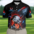 I Was One Under Today Funny Golf Ball Hawaiian Polo Shirt, Mens Golf Polo, Golf Apparel
