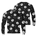 Golf Balls Black Men's Golf Polo Shirt, Funny Golf Shirt, Gifts For Golfer
