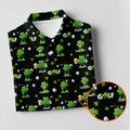 Three Leaf Clover Golf And Beer St Patrick's Day Black Golf Shirt, Women's Golf Shirts, Ladies Golf Polos