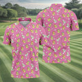 Rubber Duck Golf Polo Shirt, Fun Men's Golf Polos, Hawaiian Golf Shirts, Golfing Apparel