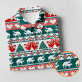 Christmas Reindeer Bells Snowflake Golf Polo Shirt, Women’s Golf Apparel, Ladies Golf Top