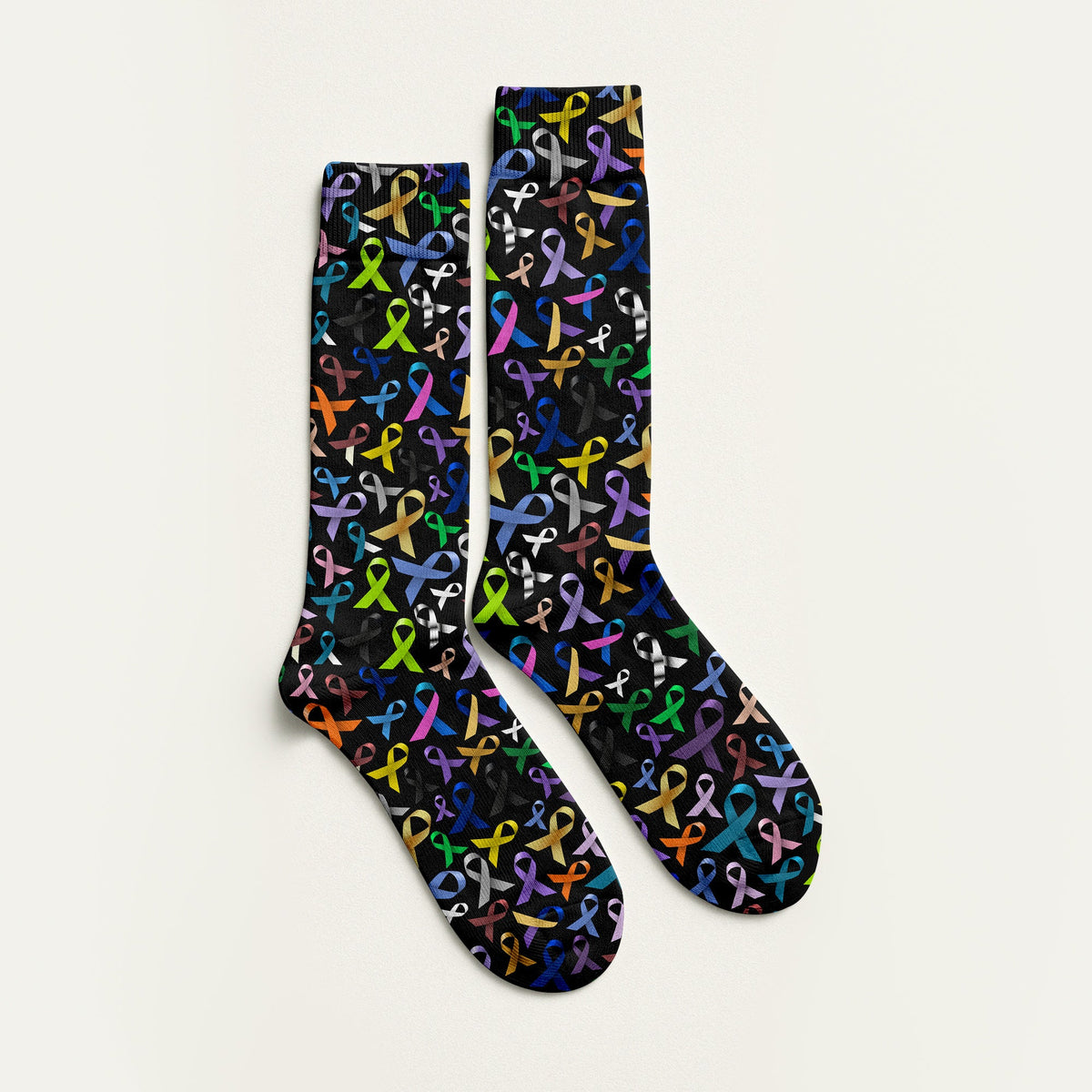 Cancer Awareness Ribbons Golf Socks, Christmas Golf Gift, Golfing Apparel