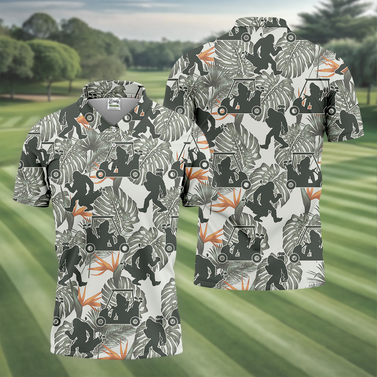 Gorilla Shirt, Hawaiian Golf Shirts, Fun Golf Shirts For Men, Matching Golf Shirts, Golf Shirts For Men