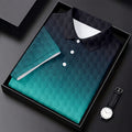 Turquoise Gradient Golf Ball Pattern Hawaiian Golf Shirt, Golf Shirt For Women