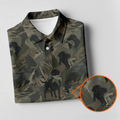 Duck Hunting Labrador Hawaiian Golf Shirt, Women's Golf Apparel, Golf Polo For Women