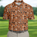 Southwest Desert Taco Skull Pattern Hawaiian Golf Shirt, Golf Tops For Women, Performance Golf Shirt