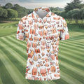 Funny Adult Body Parts Pattern Shirt, Mens Golf Polo, Printed Golf Shirts