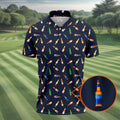 Funny Beer Bottle 19th Hole Men's Funny Golf Shirts, Golf Tops For Men, Golf Shirts For Men, Golfing Apparel
