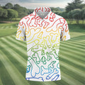 Dirty Humor White Golf Shirt, Fun Golf Shirts For Men, Golf Gift For Men, Golf Shirts For Men