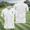 Shamrock Golf Polo Shirt, Mens Golf Shirt, St Patrick's Day Golf Shirt, Gift For Golfer