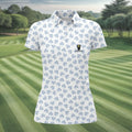 Vitamin G Shamrock Pattern Golf And Beer White Golf Shirt, St Patrick's Day Golf Shirt, Women's Golf Shirts