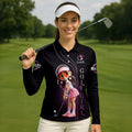 Are You Looking At My Putt Custom Funny Womens Golf Polo Shirt, Ladies Golf Polos Gifts