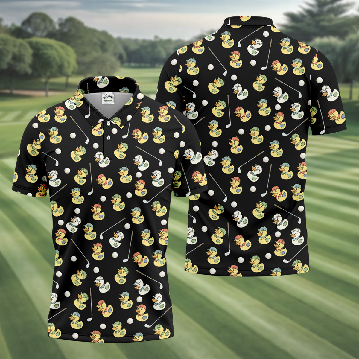 Rubber Duck Golf Polo Shirt, Golf Tops For Men, Hawaiian Golf Shirts, Golfing Apparel