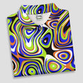 Blue And Green Fluid Art Cool Golf Shirt, Golf Tops For Men, Golf Shirts For Men, Golf Gift For Men