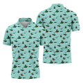 Playful Cartoon Golfer Golf Polo Shirt, Golf Gifts For Men, Golf Gift Ideas